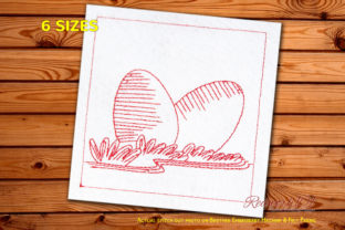 Easter Egg Redwork Embroidery Design Review