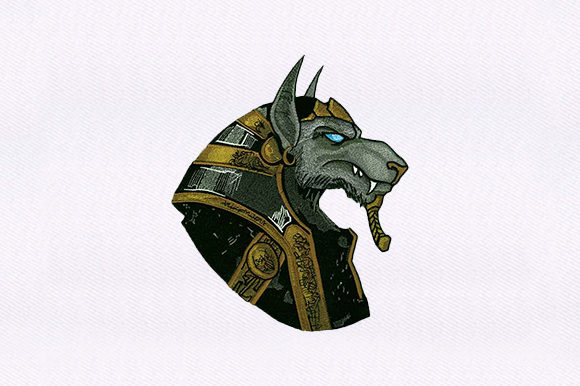 God Anubis Dog Embroidery Review