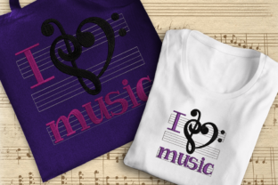 I Love Music Embroidery Design Review