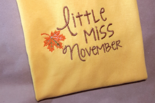 Little Miss November Fall Leaf Applique Review