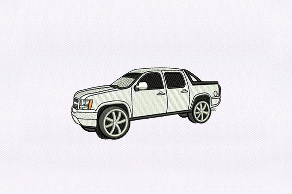 Pickup Truck Embroidery for Seasonal Projects