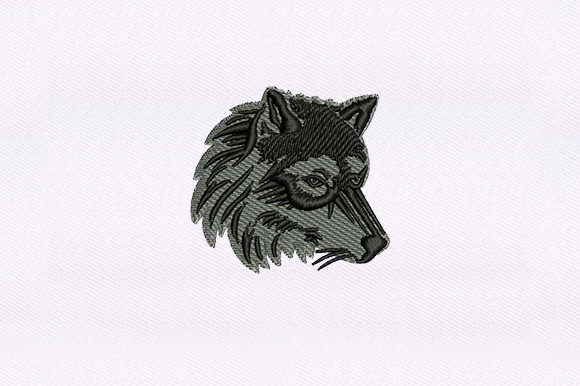 Wolf Face Embroidery for Seasonal Creations